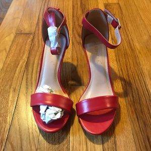 NWT Red Kitten Heels